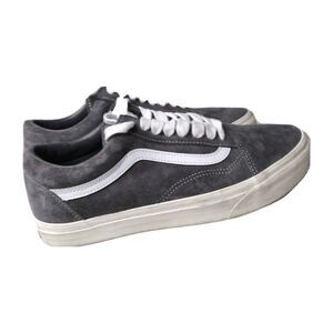 Vans Old Skool Suede Shoes Men's Size 8.5 M Sneaker Gray & White